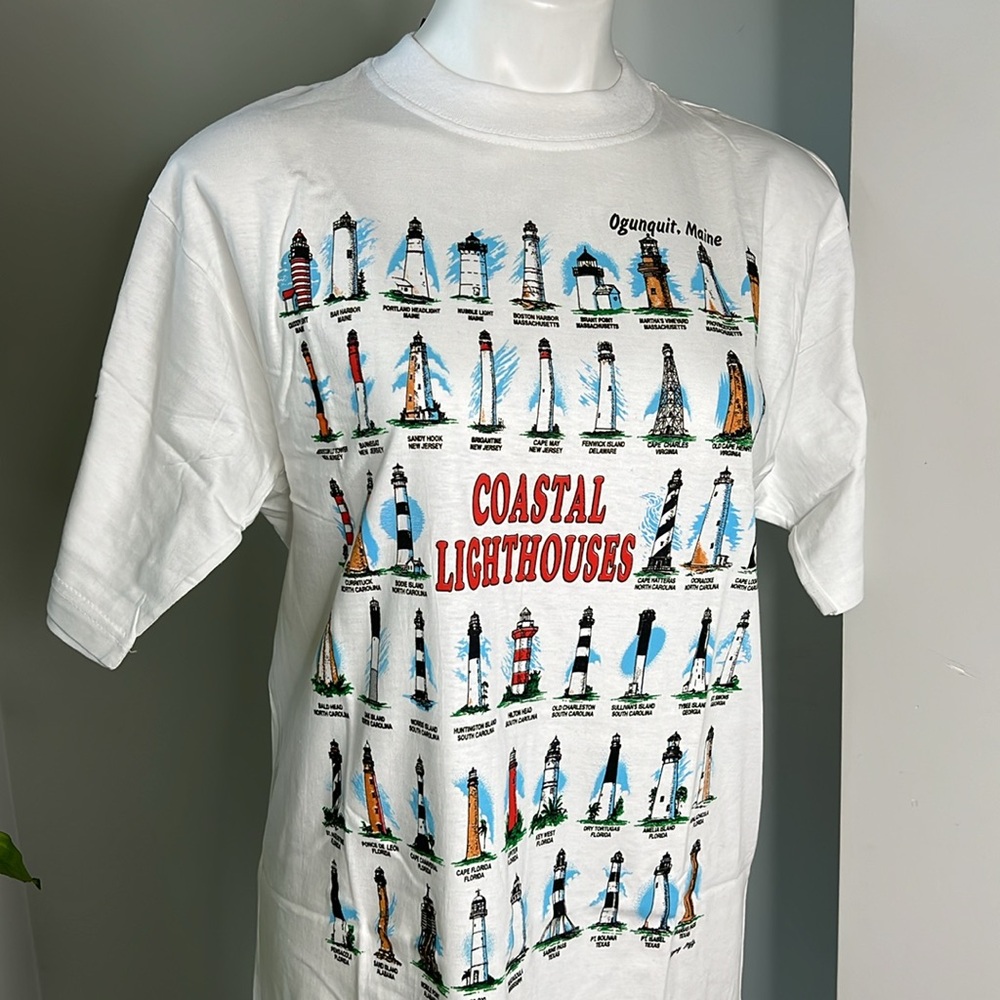 Coastal Lighthouses White T-Shirt